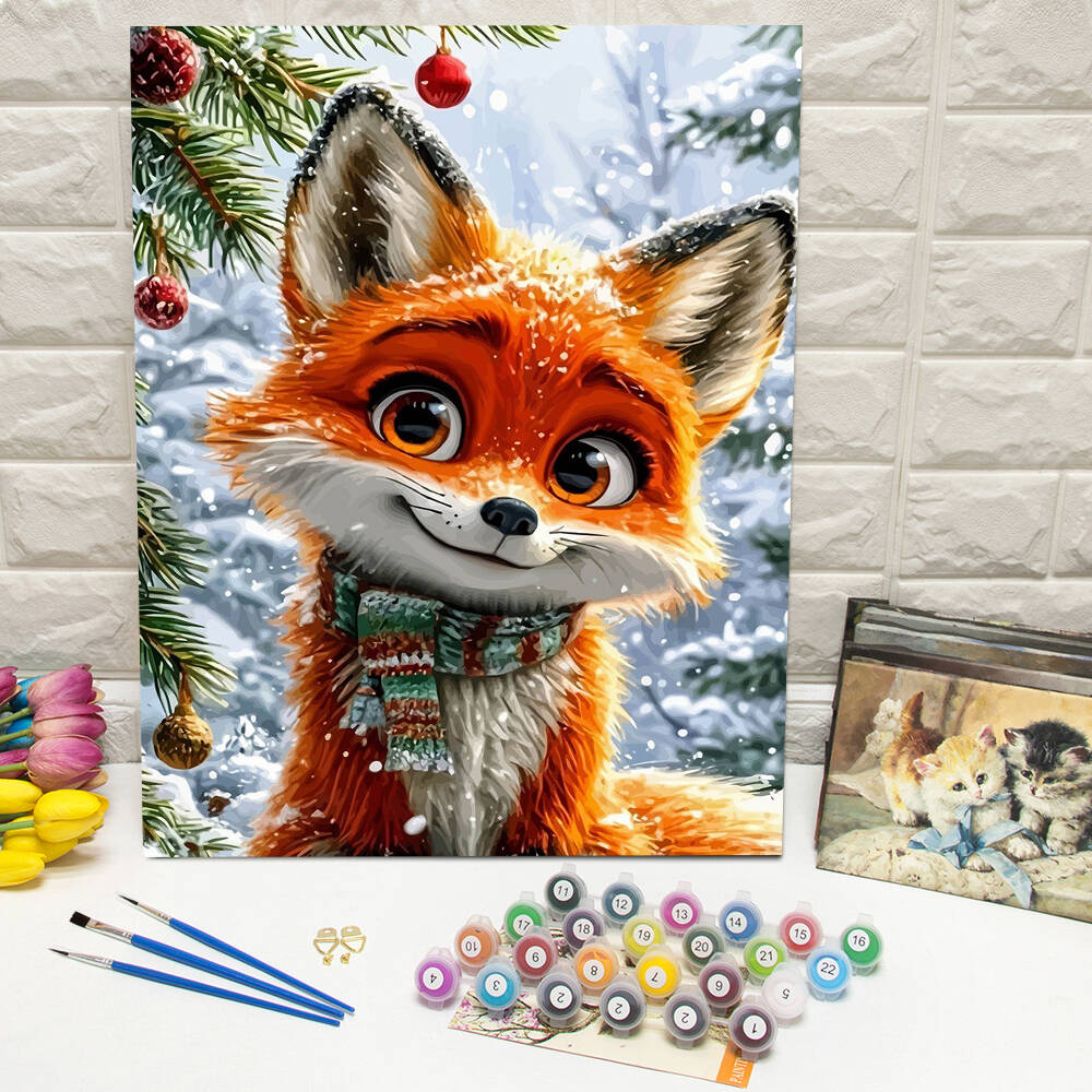 Art Craft Winter - 1pc frameless DIY Digital Oil Painting