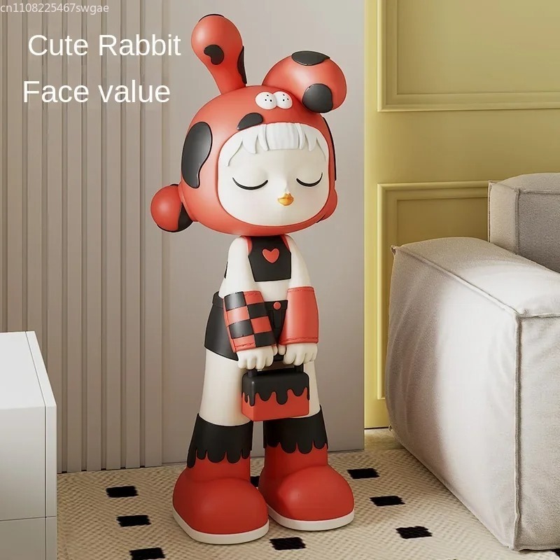 Art Craft Home - Art Cartoon Girl Statue Indoor Fashion
