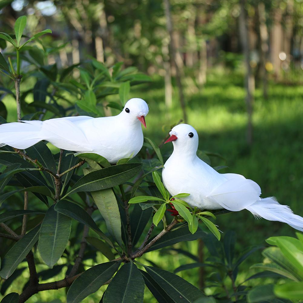 Art Craft Table - 2pcs Tied Branch Doves Art Crafts