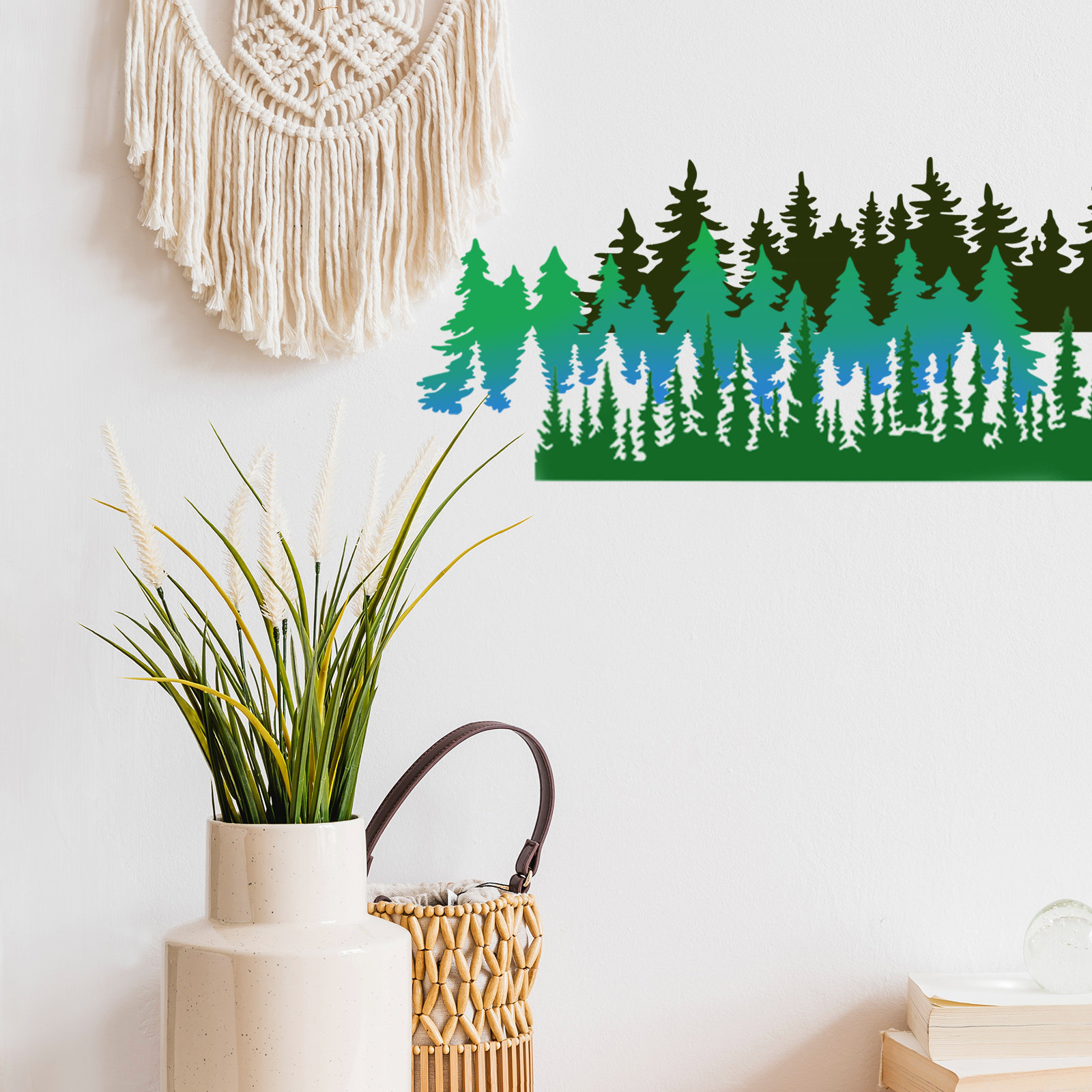 Art And Craft With Paint - 10Pcs Tree Stencils Painting Templates Reusable