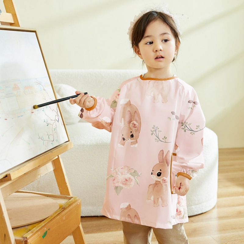 Art Craft 6 Year Old - Children Waterproof Art Cover Shirt Long