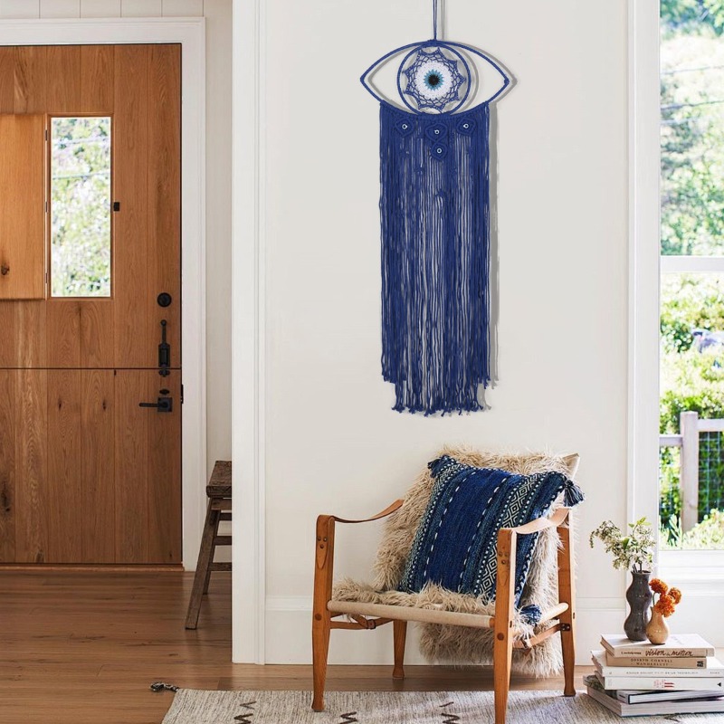 Art Craft Home - Nordic Handwoven Evil Eye Tapestry Turkish