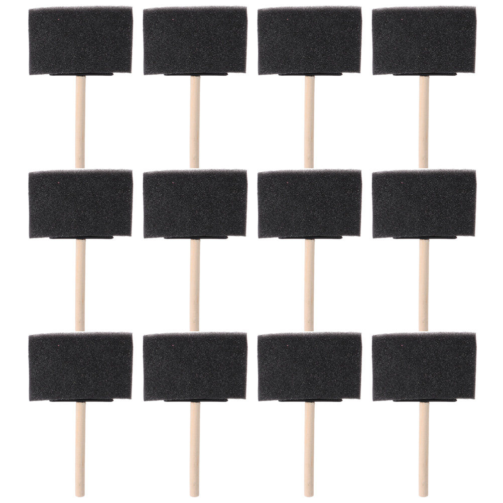 Art And Craft With Paint - 12Pcs Sponge Paint Brush Kit Foam