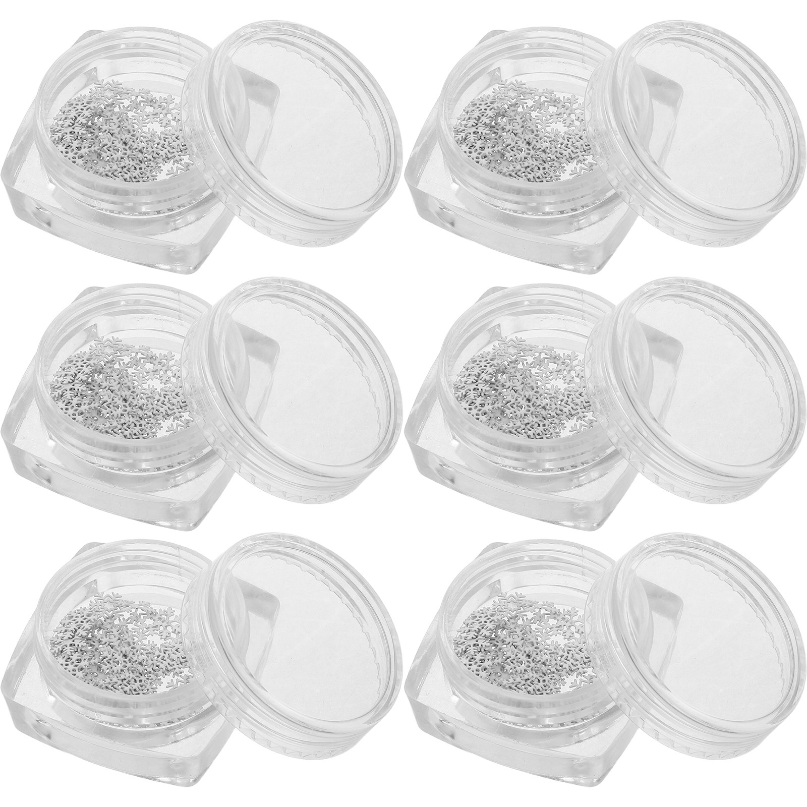 Art Craft Winter - 6 Boxes Mini Snowflake Nail Charms