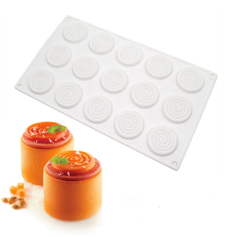 Art Craft Ice Cream - Spiral Silicone Molds for Baking Mousse