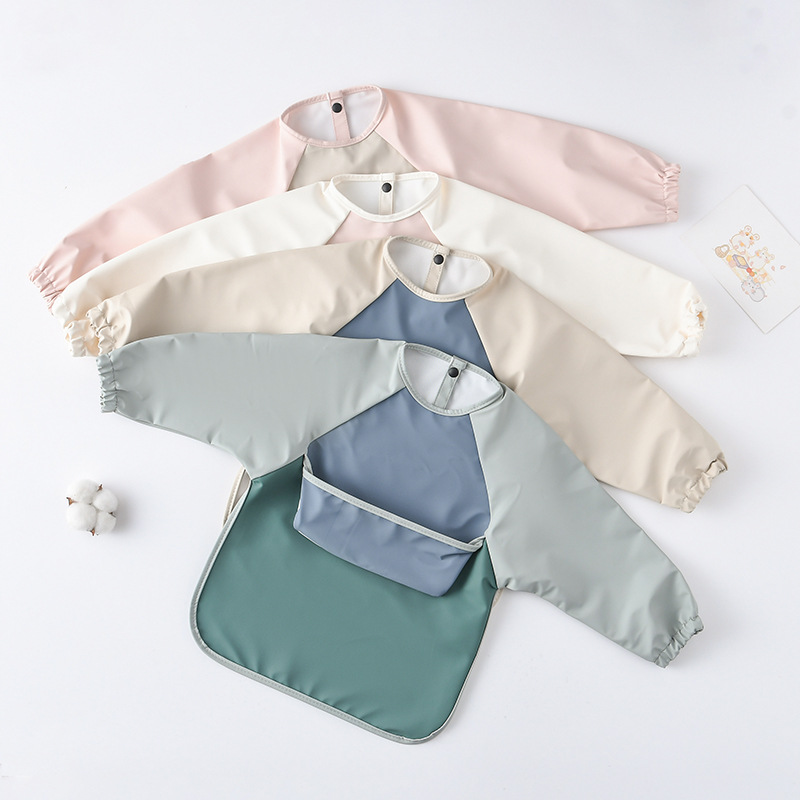 Kids Baby Long Sleeved PU Bibs - Art Craft Easy ulasan dan harga