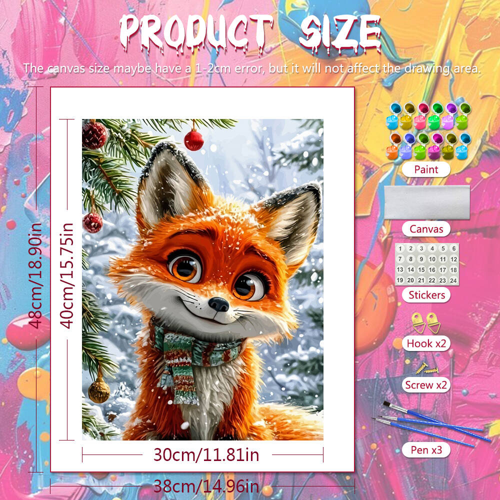 1pc frameless  DIY Digital Oil - Art Craft Winter ulasan dan harga