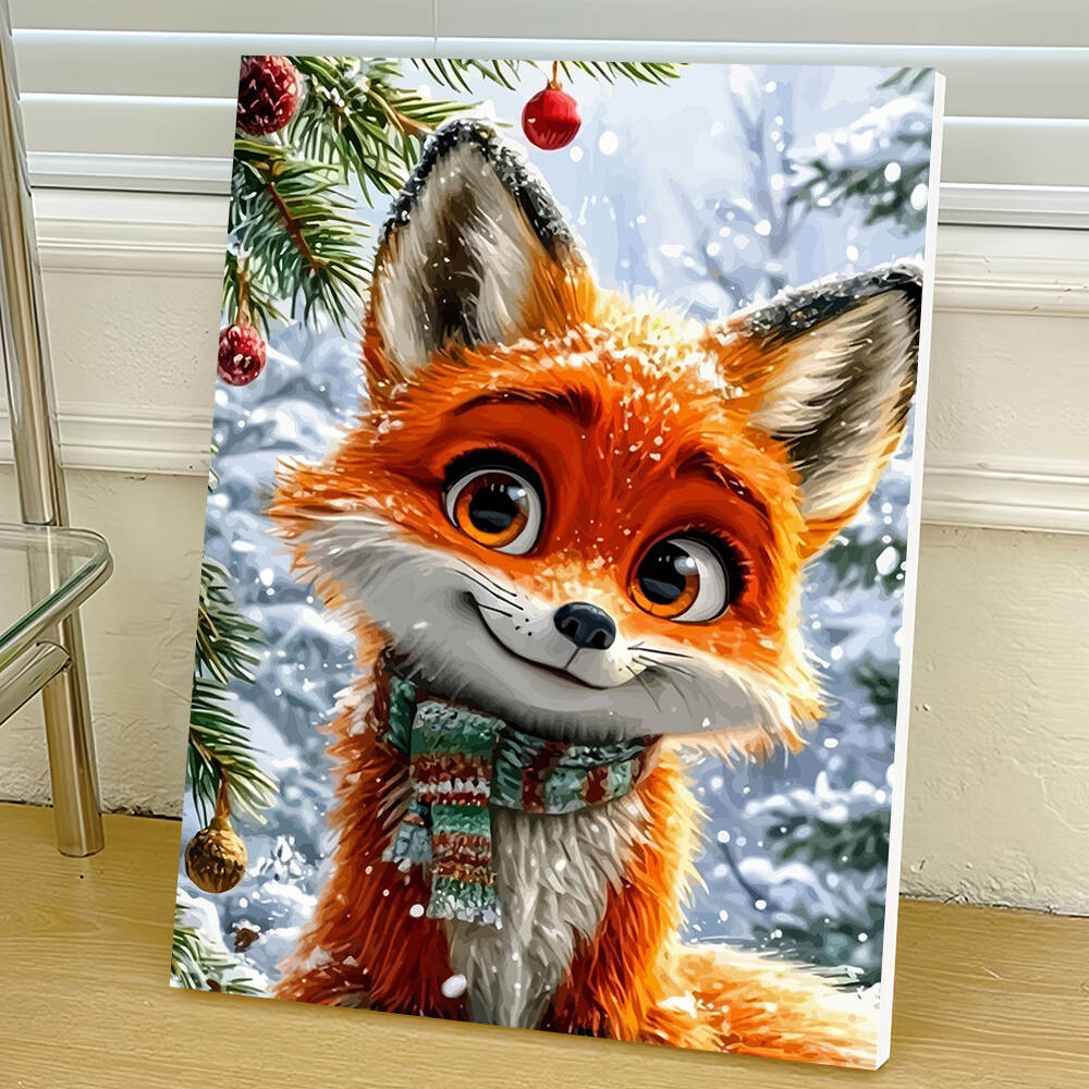 1pc frameless  DIY Digital Oil - Art Craft Winter ulasan dan harga