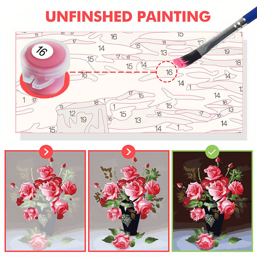 1pc frameless  DIY Digital Oil - Art Craft Winter ulasan dan harga
