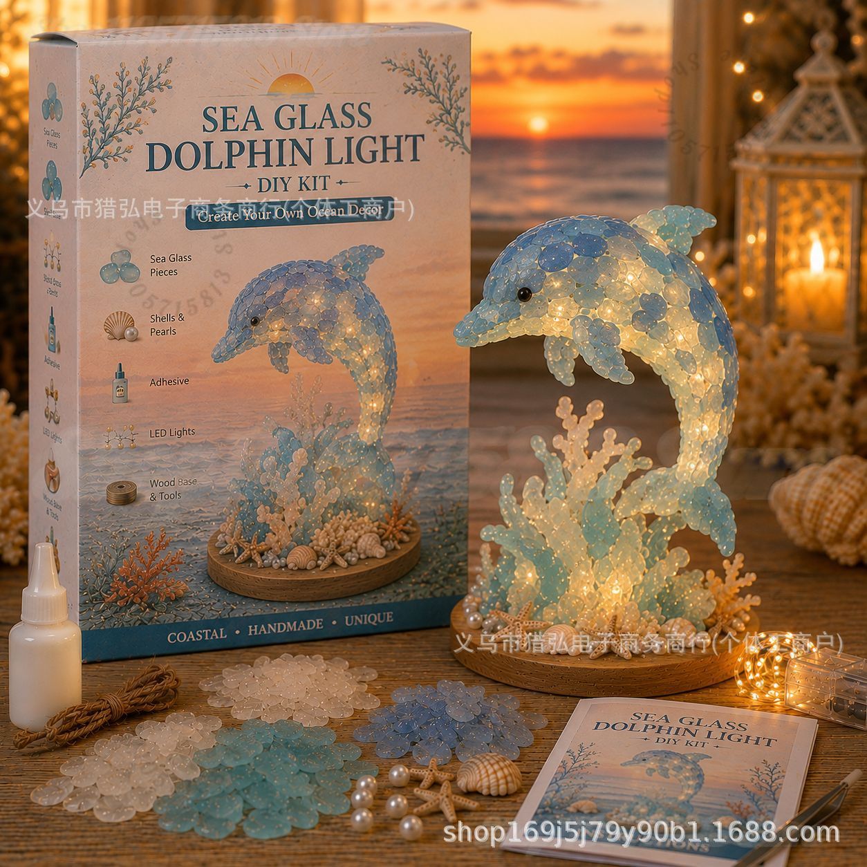 DIY Sea Glass Mermaid Tail Lig - Art Craft Adult ulasan dan harga