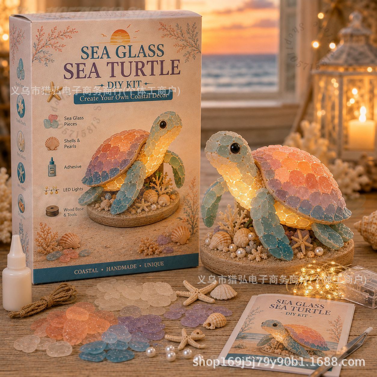 DIY Sea Glass Mermaid Tail Lig - Art Craft Adult ulasan dan harga