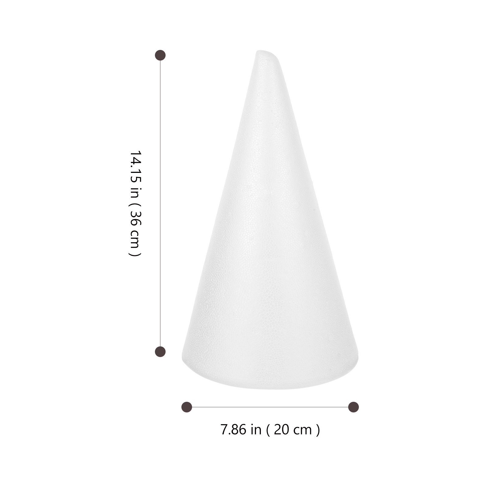 Small Polystyrene Craft Cones  - Art Craft Winter ulasan dan harga
