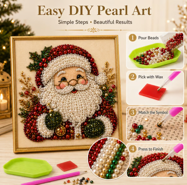 Christmas Pearl Diamond Painti - Art Craft Adult ulasan dan harga