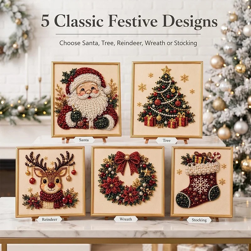 Christmas Pearl Diamond Painti - Art Craft Adult ulasan dan harga