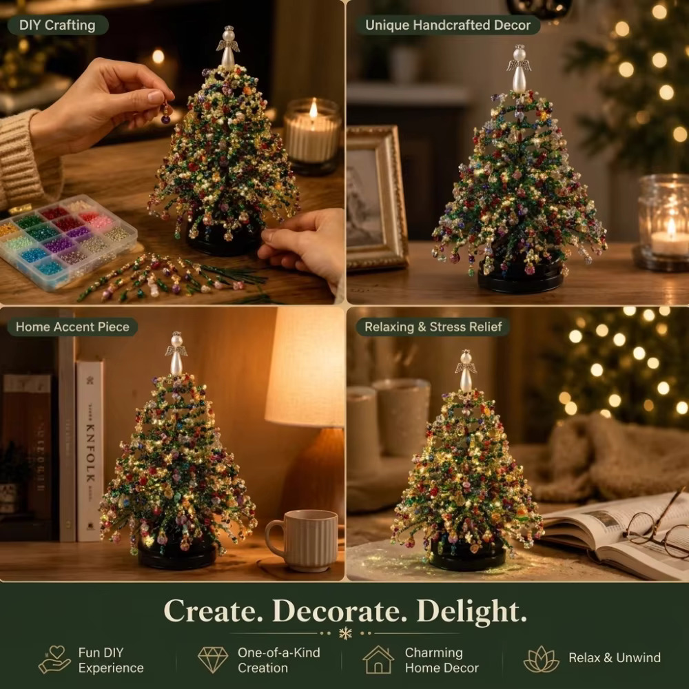 DIY Christmas Tree Bead Kit Be - Art Craft Table ulasan dan harga
