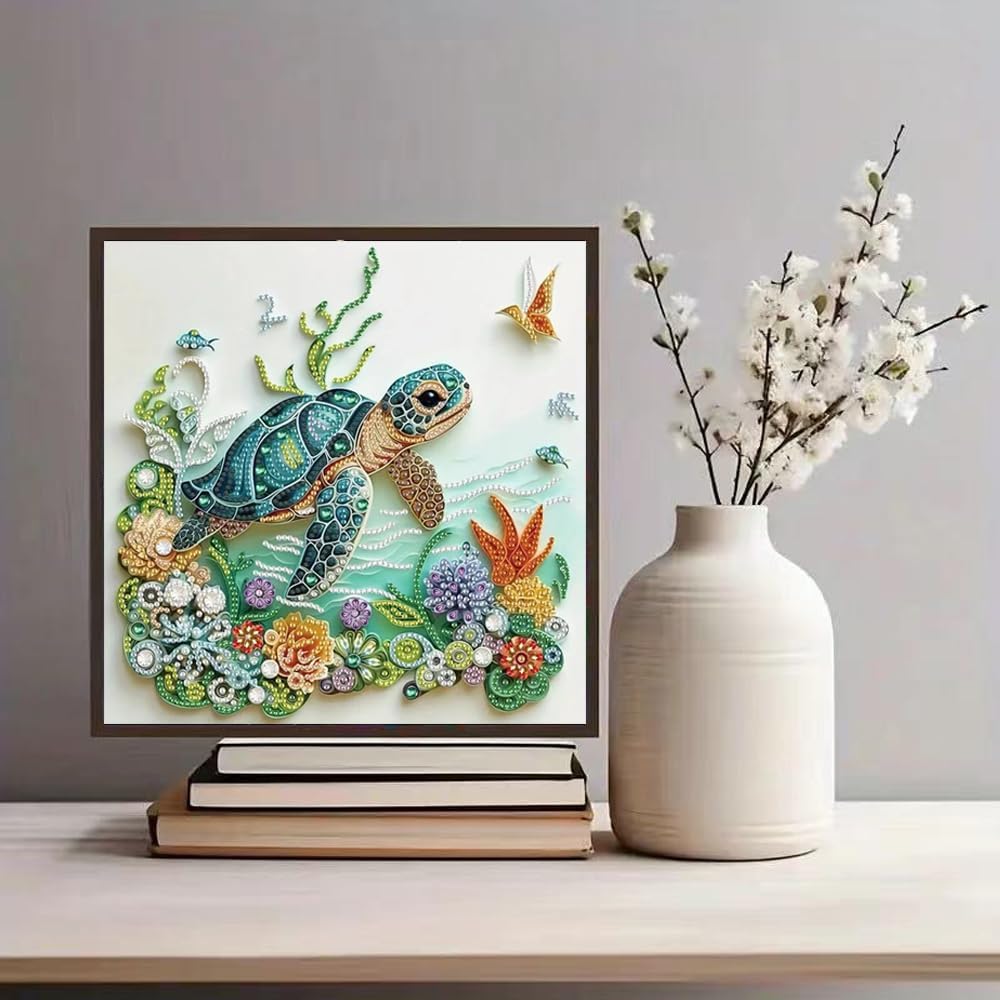 Sea Turtle Animal Diamond Pain - Art Craft Adult ulasan dan harga