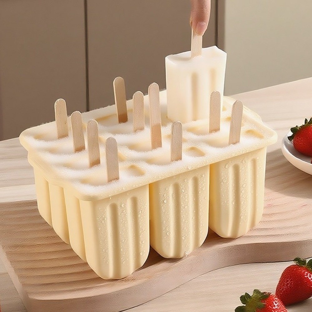 New 12 Grids Silicone Popsicle - Art Craft Ice Cream ulasan dan harga