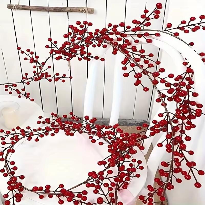 2026 Artificial Cranberry Vine - Art Craft Table ulasan dan harga