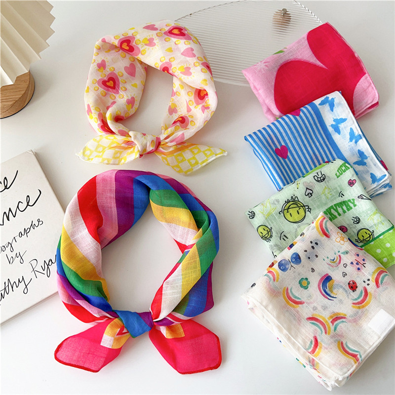55cm Square Scarves Cotton Lin - Art And Craft Hair ulasan dan harga