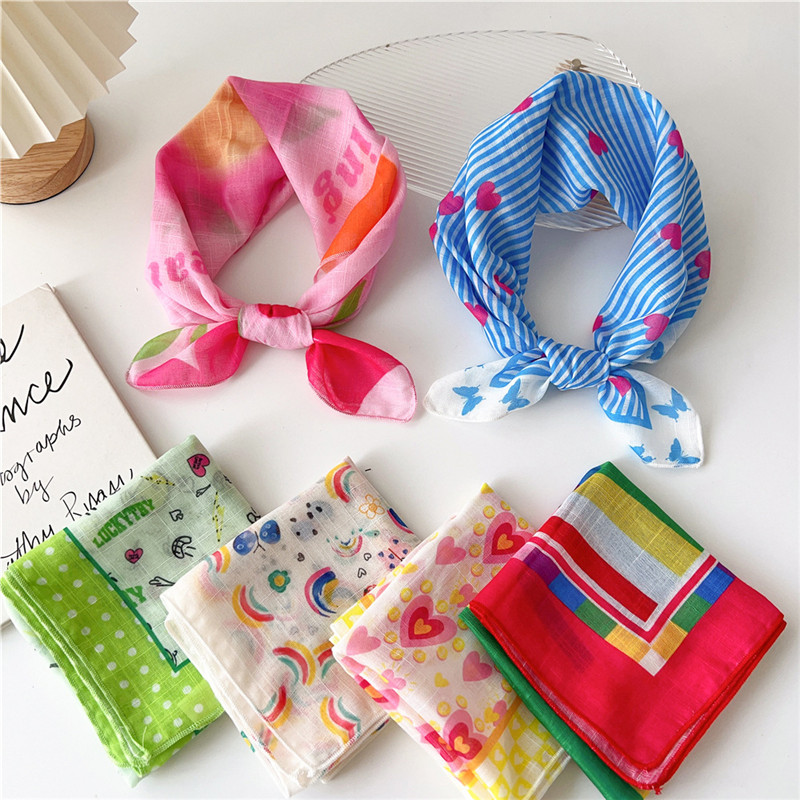 55cm Square Scarves Cotton Lin - Art And Craft Hair ulasan dan harga