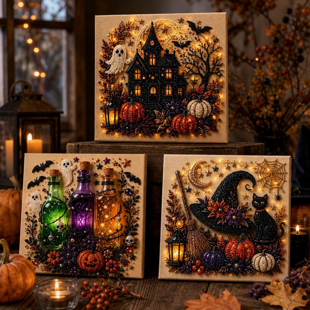 Halloween Ghost & Pumpkin 3D P - Art Craft Adult ulasan dan harga