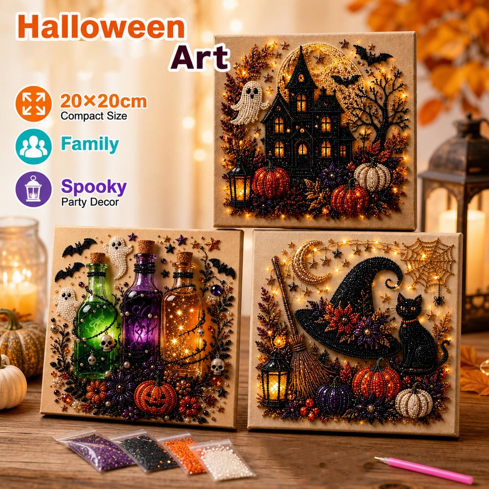 Halloween Ghost & Pumpkin 3D P - Art Craft Adult ulasan dan harga