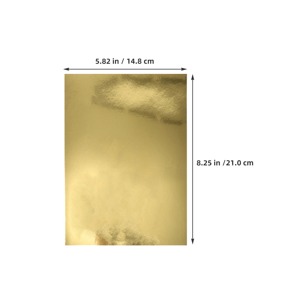 50Pcs Metallic Mirror Cardstoc - Art Craft Mirror ulasan dan harga