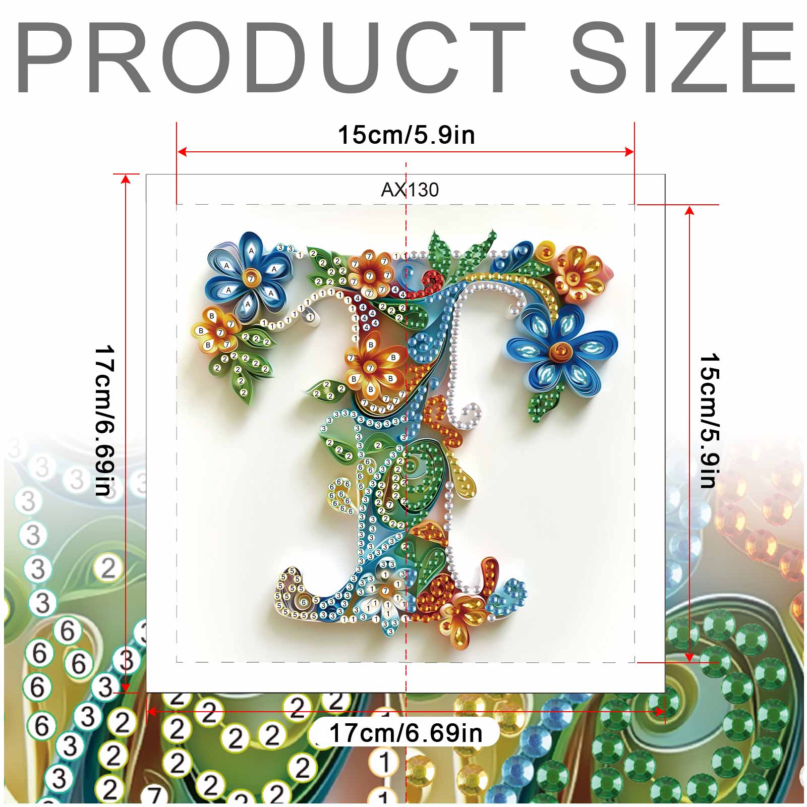 Special Shaped Diamond Art pai - Art Craft Letter T ulasan dan harga