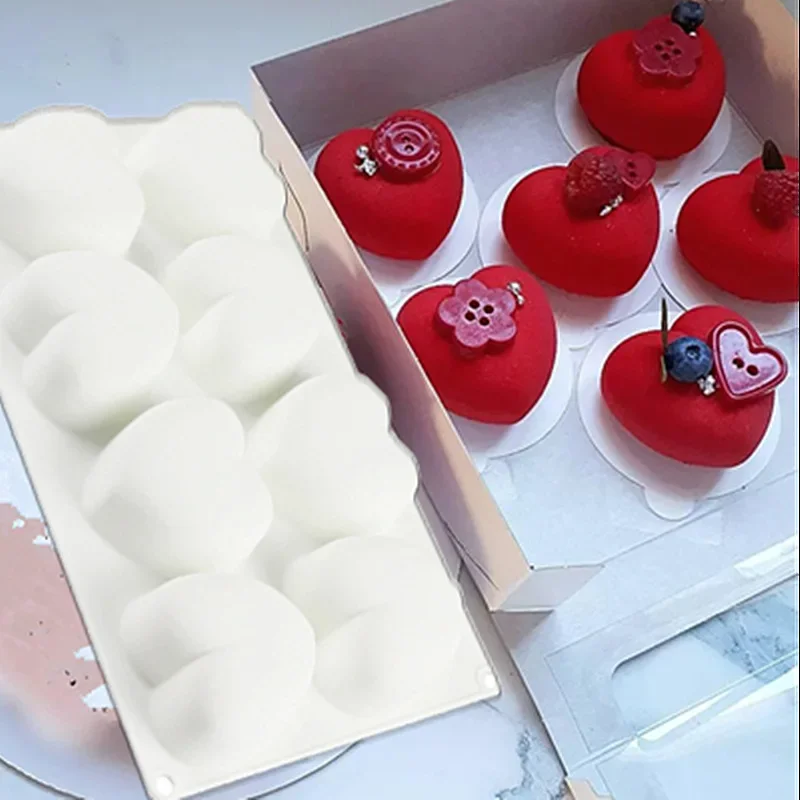 8Grid Cavity Love Heart Shape  - Art Craft Ice Cream ulasan dan harga