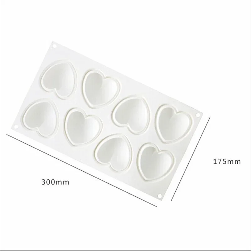 8Grid Cavity Love Heart Shape  - Art Craft Ice Cream ulasan dan harga