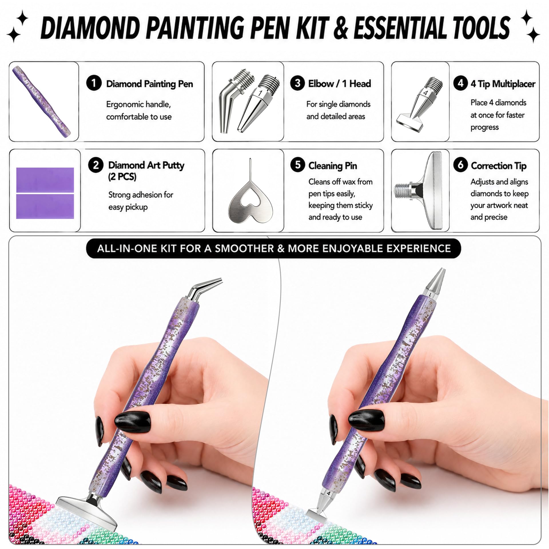 Diamond painting art pen, with - Art Craft Adult ulasan dan harga