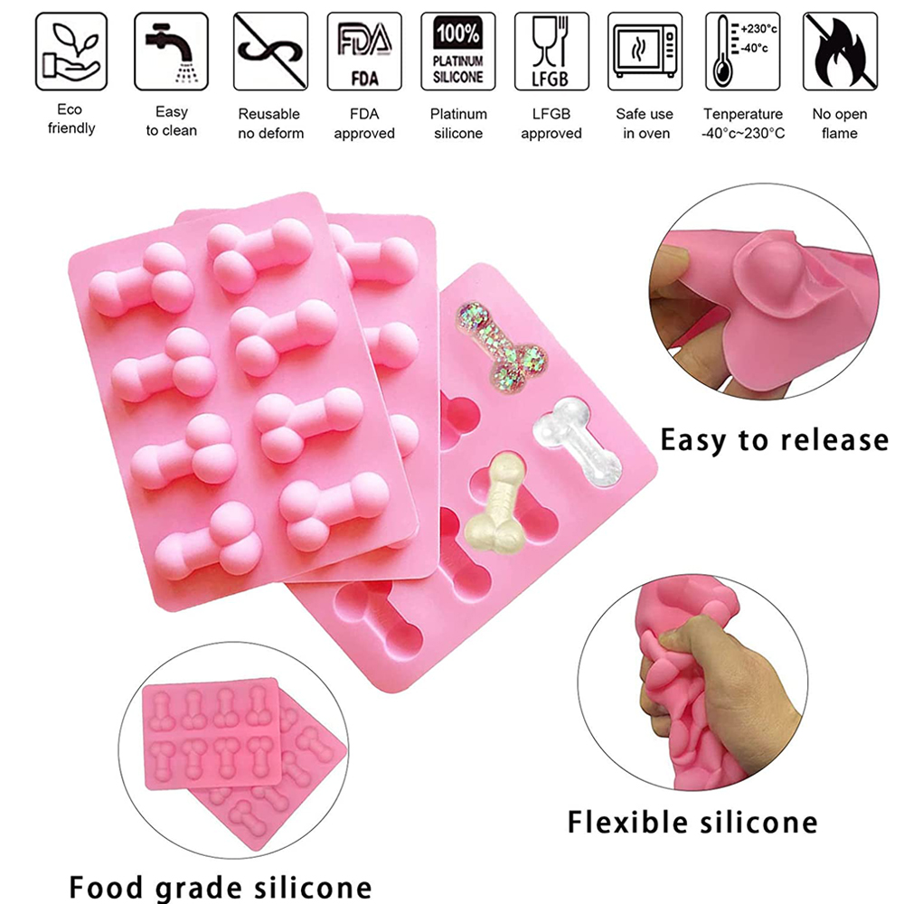 Funny Dicks Chocolate Mould Ic - Art Craft Ice Cream ulasan dan harga