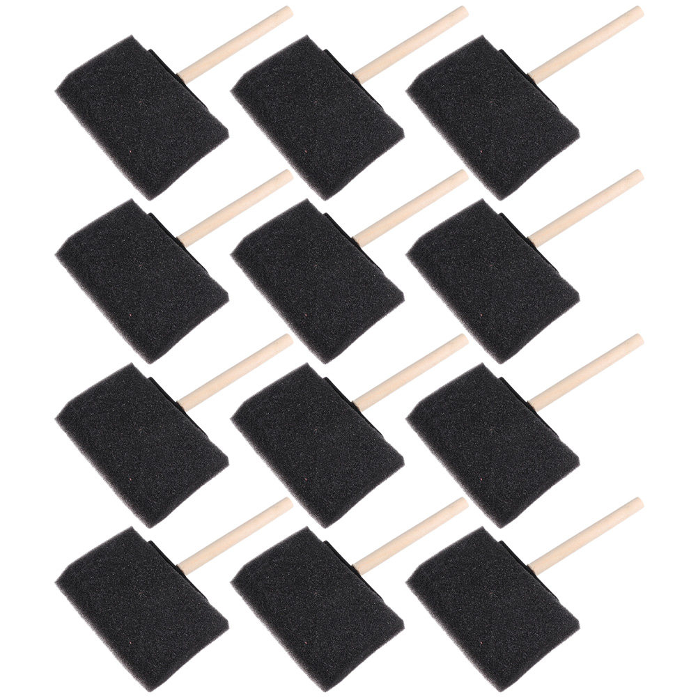 12Pcs Sponge Paint Brush Kit F - Art And Craft With Paint ulasan dan harga