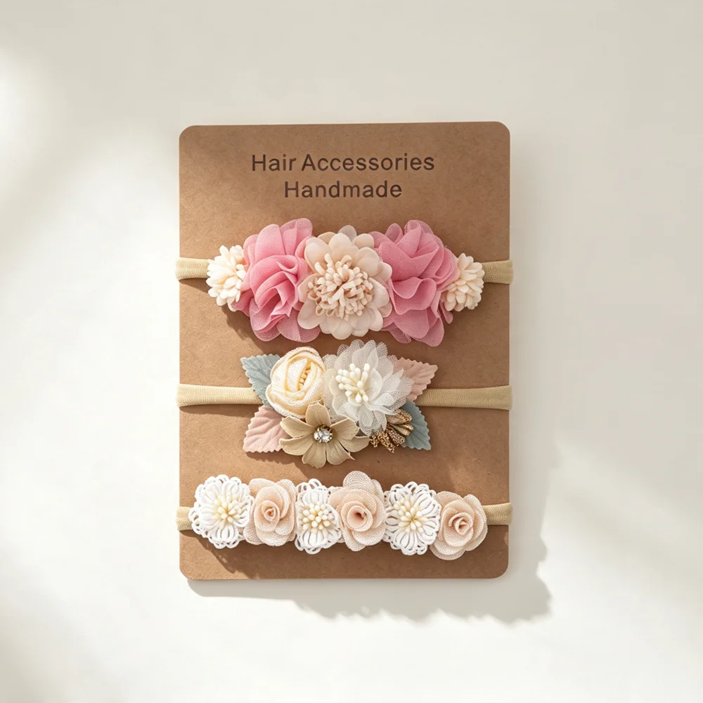 3pcs Baby Girl Elastic Headban - Art And Craft Hair ulasan dan harga