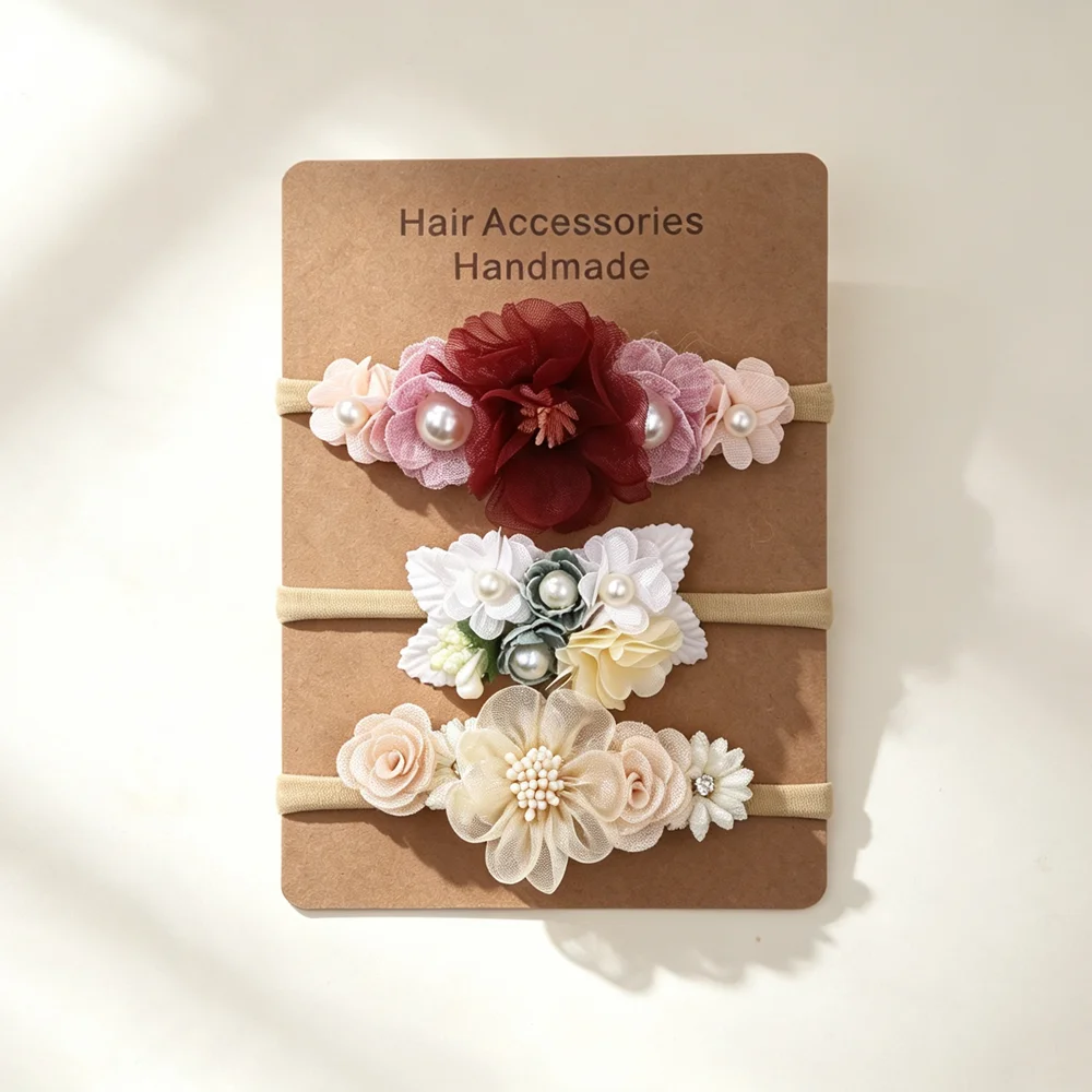 3pcs Baby Girl Elastic Headban - Art And Craft Hair ulasan dan harga