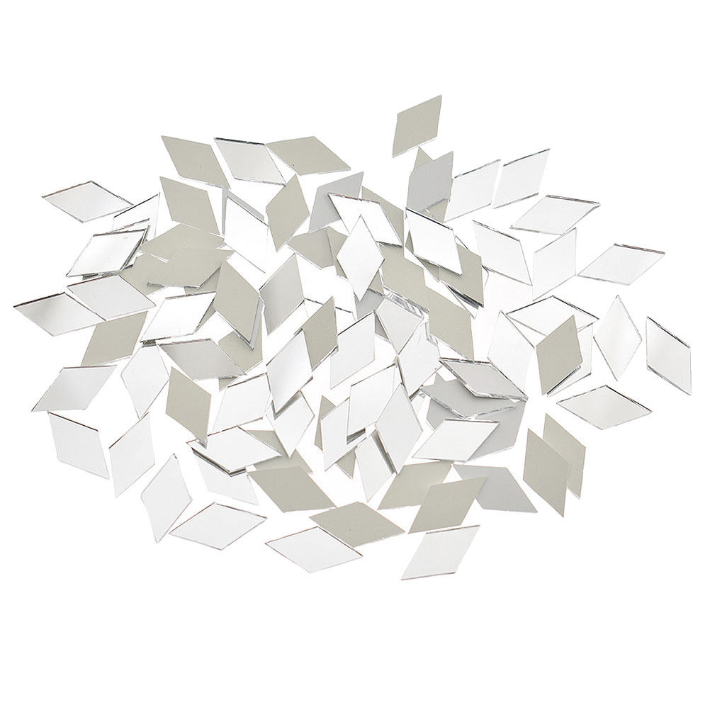 200Pcs Self Adhesive Mini Mirr - Art Craft Mirror ulasan dan harga