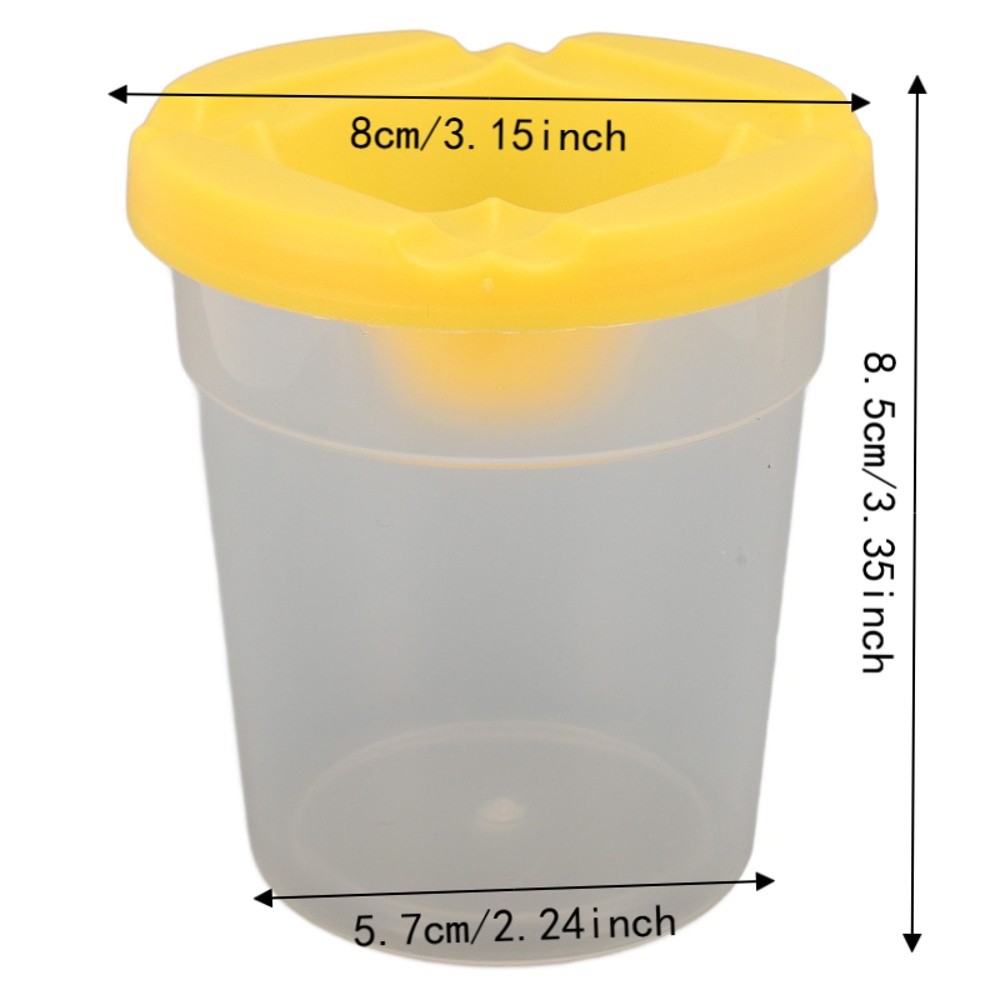 5pcs Colored Lids Spill Proof  - Art And Craft With Paint ulasan dan harga