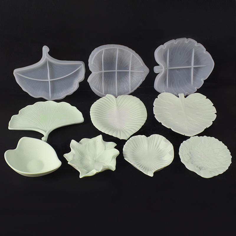 Plaster Cement DIY Leaf Dish M - Art Craft Mirror ulasan dan harga