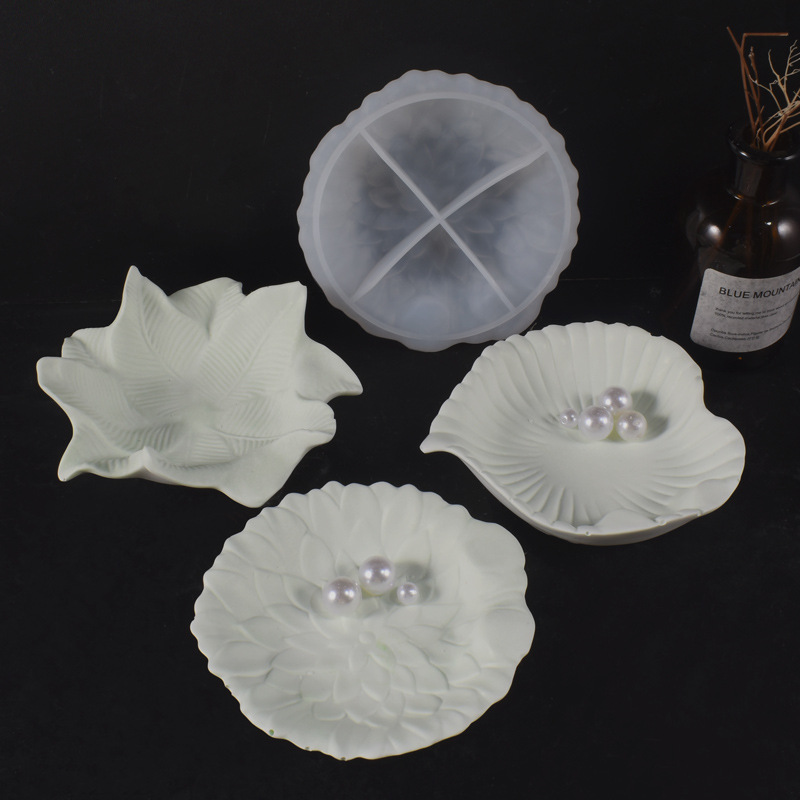 Plaster Cement DIY Leaf Dish M - Art Craft Mirror ulasan dan harga