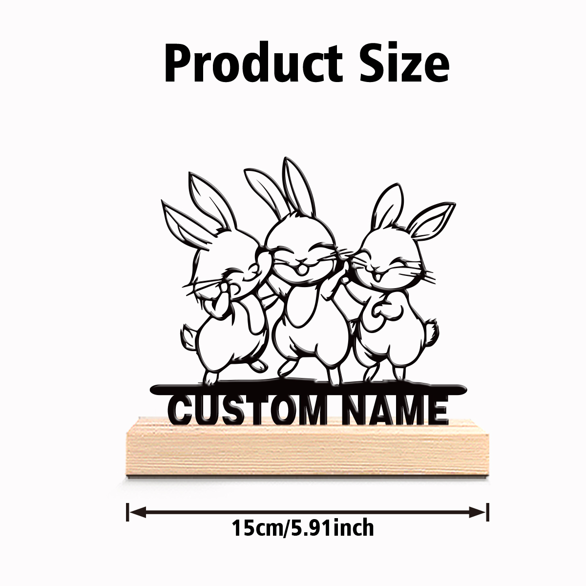 1pc Modern Rabbit Customized T - Art Craft Table ulasan dan harga