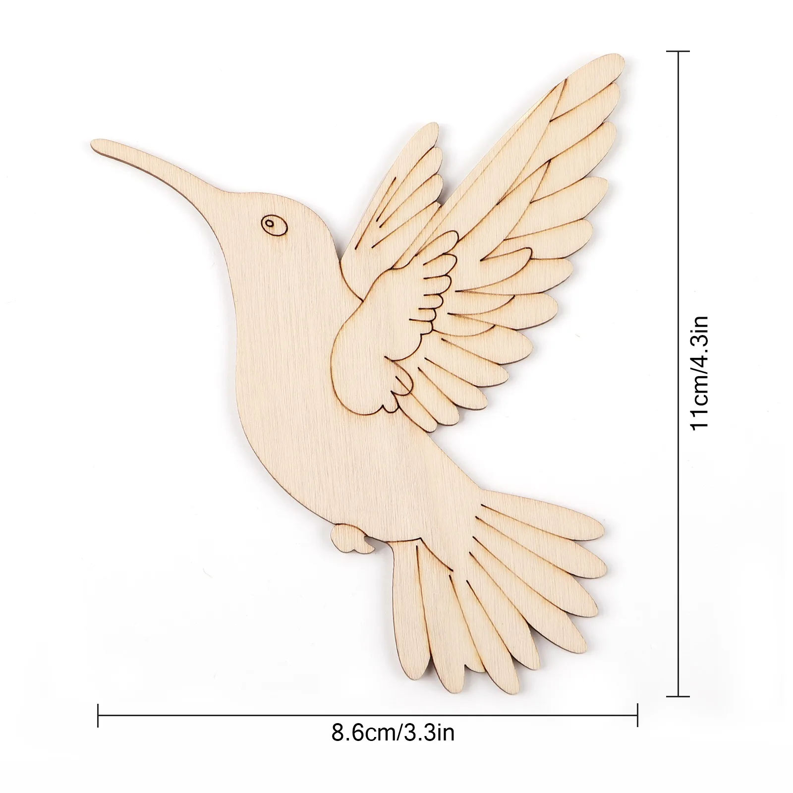 10pcs Unfinished Wood Animal B - Art Craft Home ulasan dan harga
