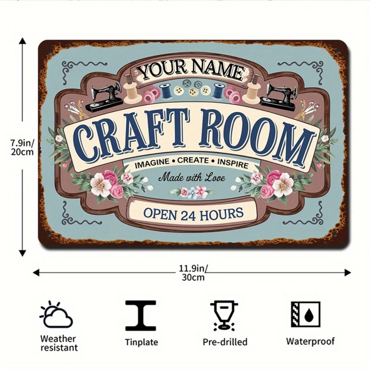 Custom Name Metal Craft Room S - Art Craft Home ulasan dan harga