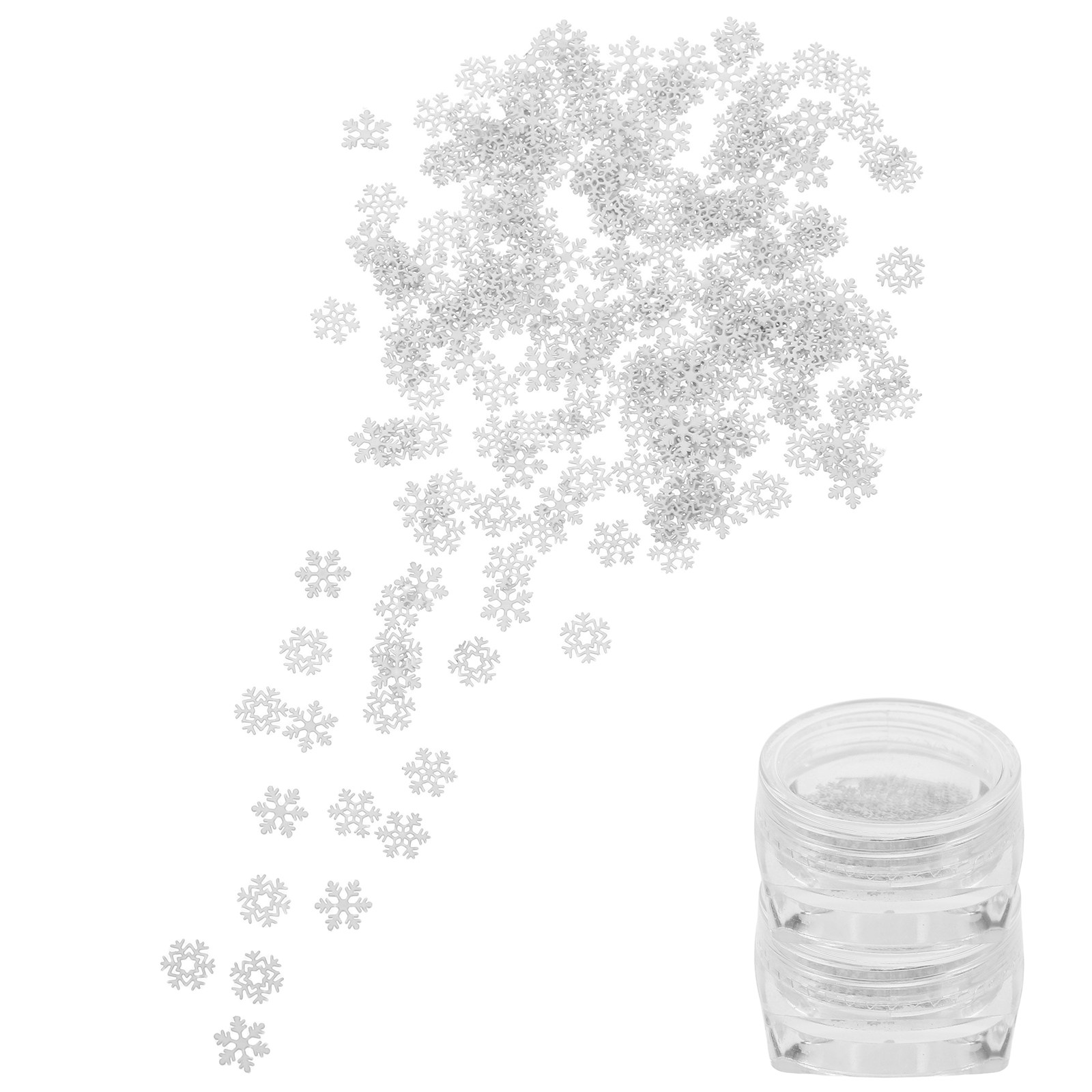 6 Boxes Mini Snowflake Nail Ch - Art Craft Winter ulasan dan harga