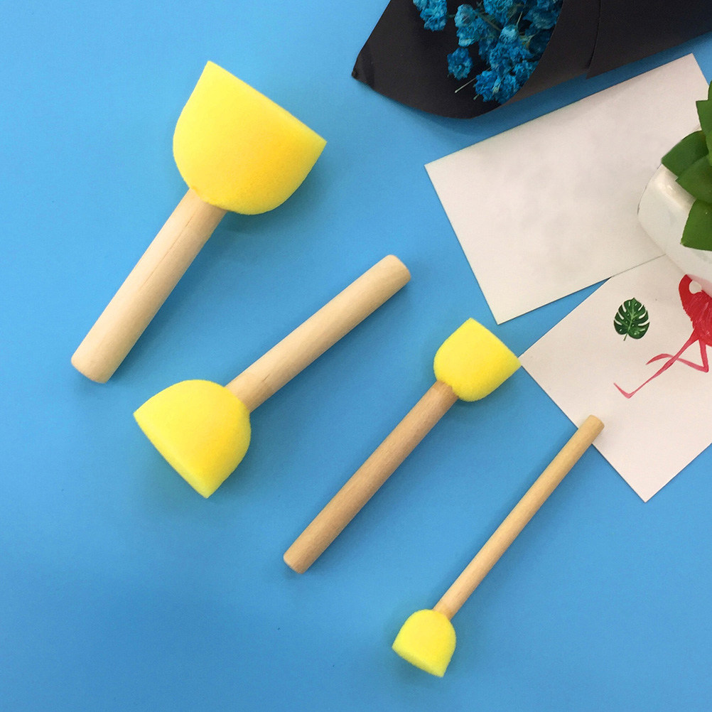 24Pcs Friendly Sponge Painting - Art And Craft With Paint ulasan dan harga