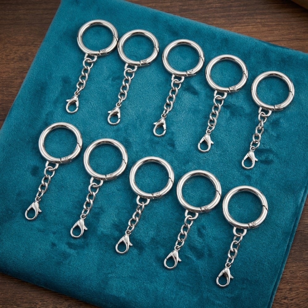10Pcs Spring Ring Clasp Lobste - Art Craft Mirror ulasan dan harga