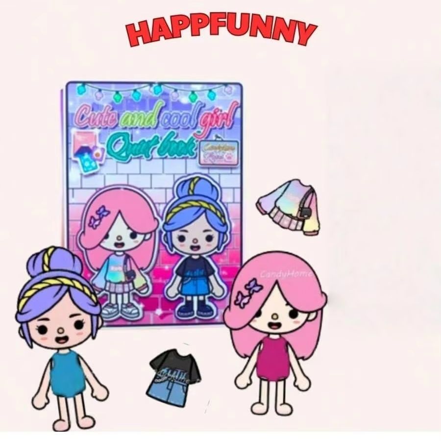 Paper Doll Theme DIY Sticker C - Art Craft 6 Year Old ulasan dan harga