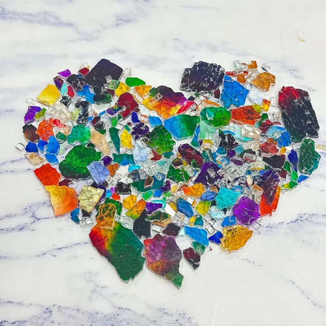 50/100g Glass Mosaic Fragments - Art Craft Mirror ulasan dan harga