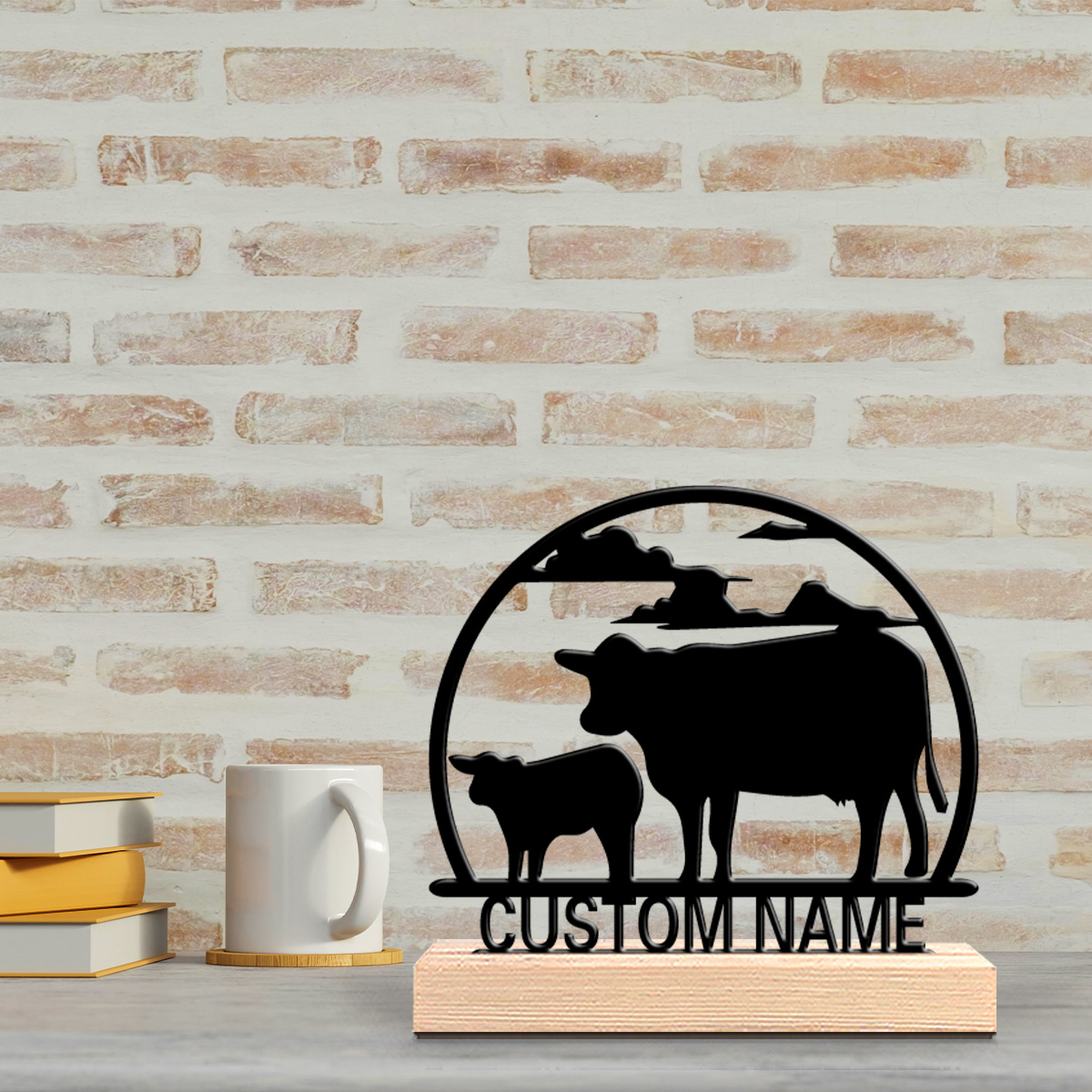1pc Fashion Cow Customizable N - Art Craft Home ulasan dan harga