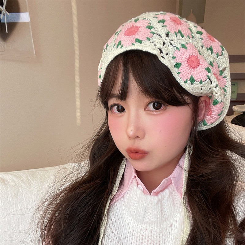 Vintage Weaving Knitting Flowe - Art And Craft Hair ulasan dan harga