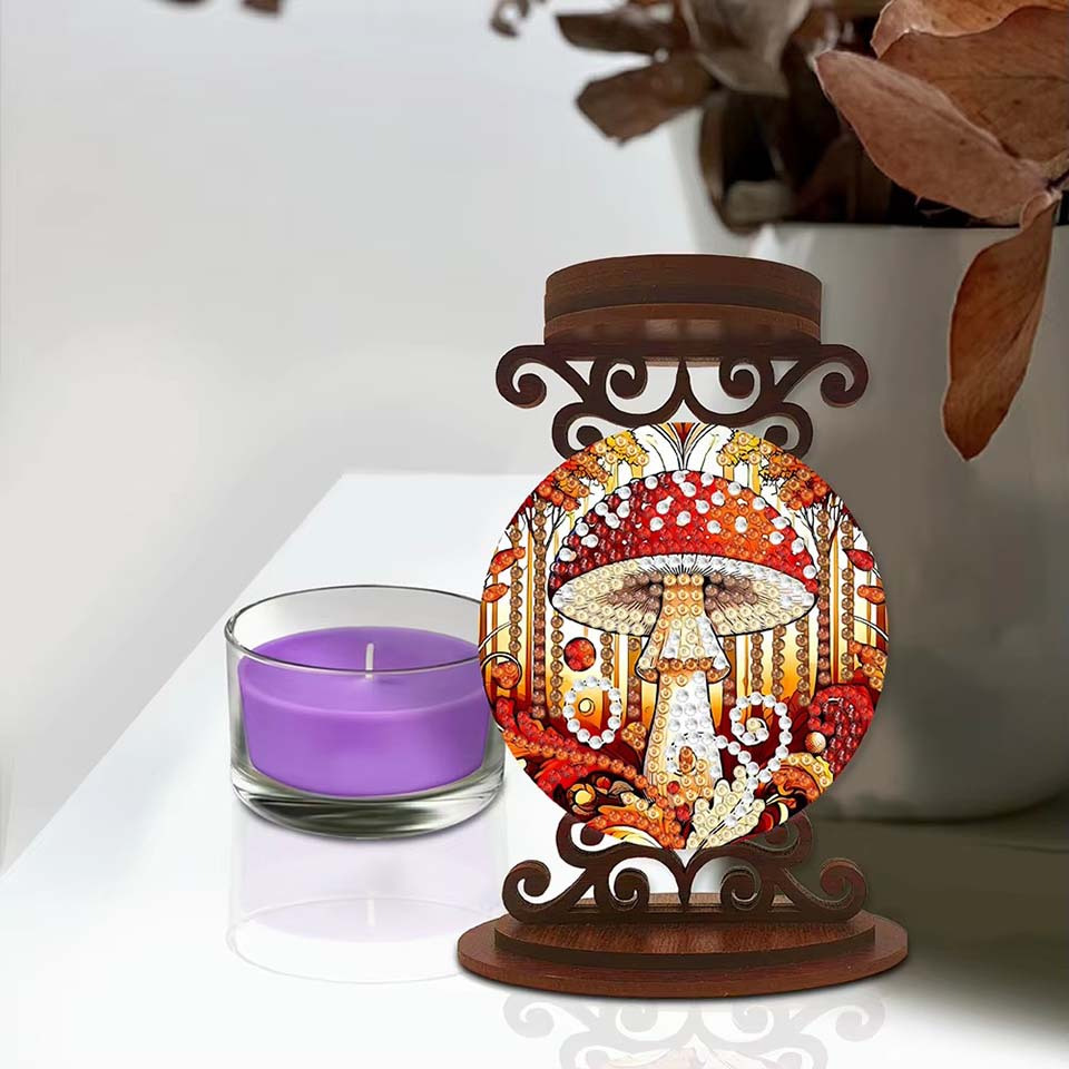 mushroom candle holder Hallowe - Art Craft Home ulasan dan harga